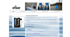 Desktop Screenshot of ortner-watertec.com