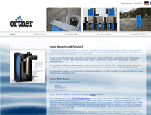 Tablet Screenshot of ortner-watertec.com